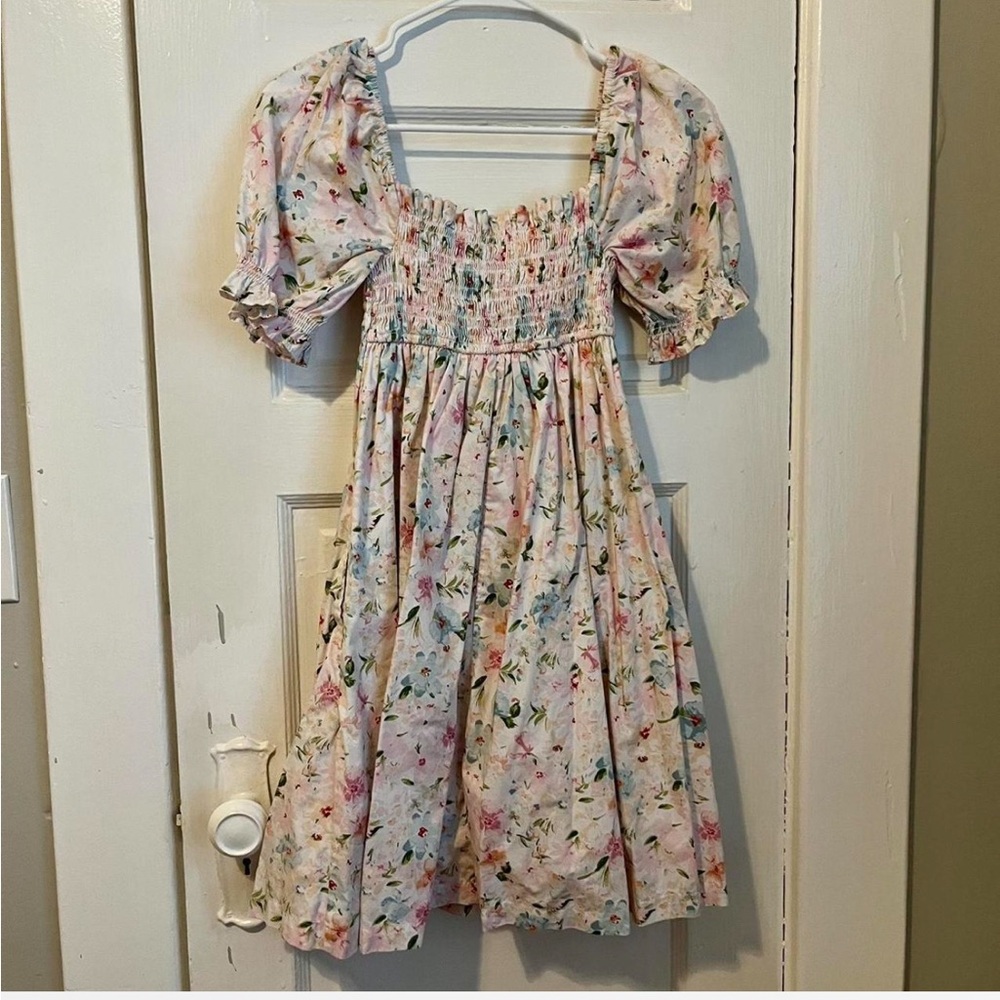 Abercrombie Emerson Floral Puff Sleeve Mini Dress